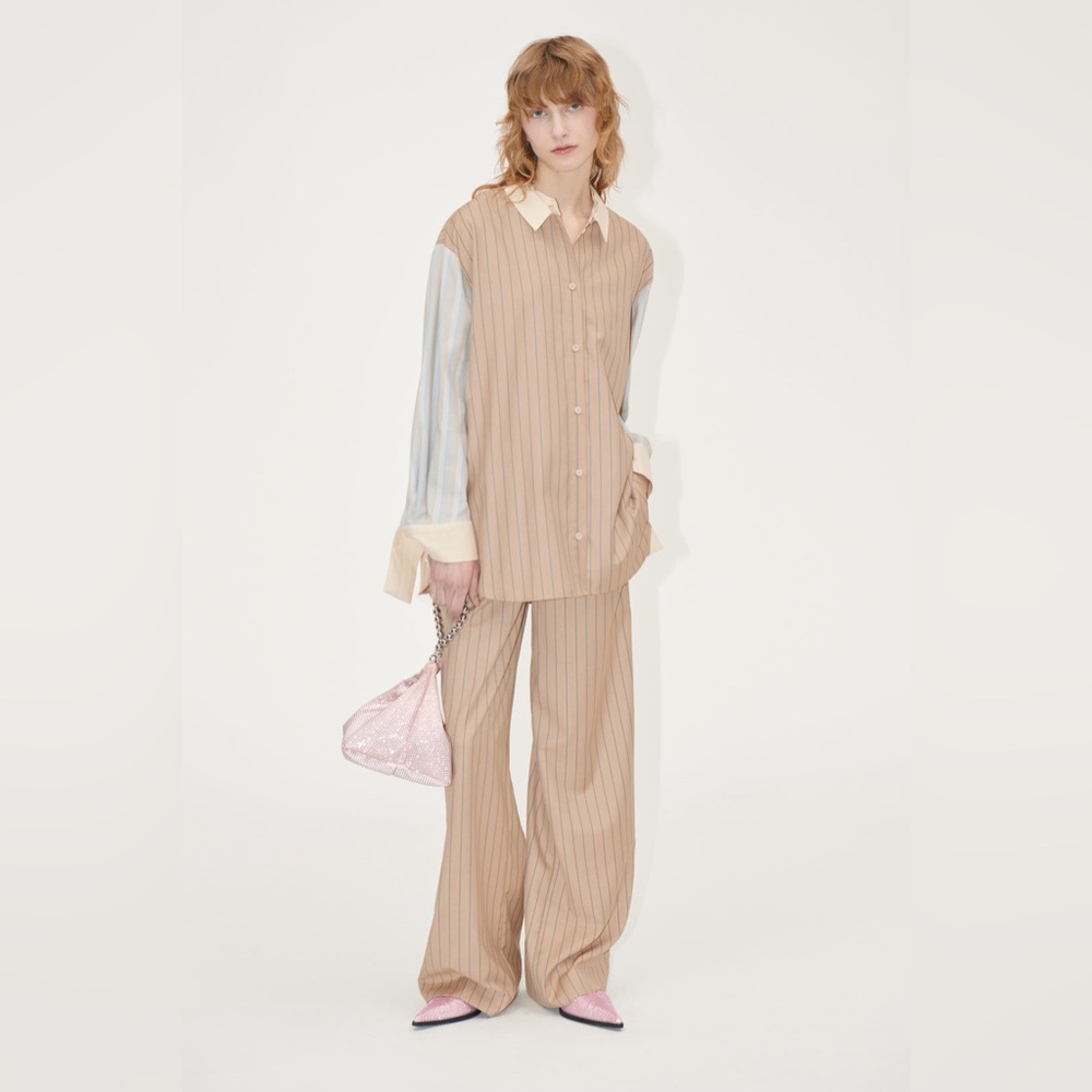 Stine Goya CLASSIC OVERSIZE SHIRT - MULTI STRIPES
-Size XS, Removable Collar - Picture 3 of 12